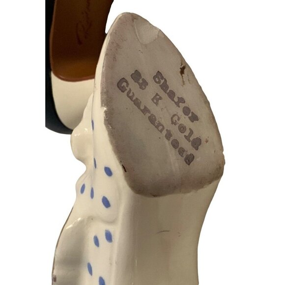 Miniature Shoe Figurines w/Floral Polka Dot Designs High Heel Collectibles - Picture 10 of 12